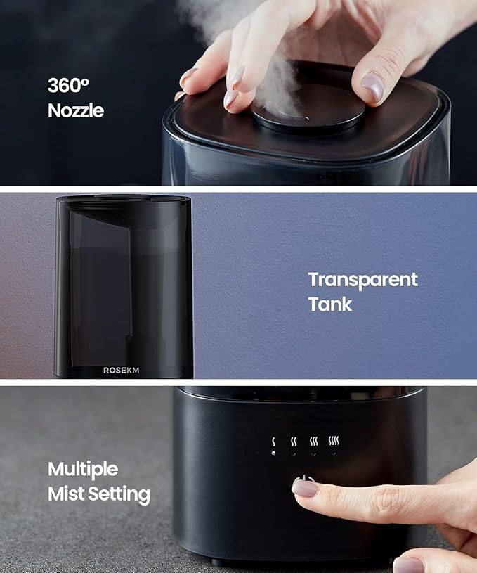 Humidifiers for Bedroom, Small Cool Mist Humidifier for Home Plant and Baby - Image 5