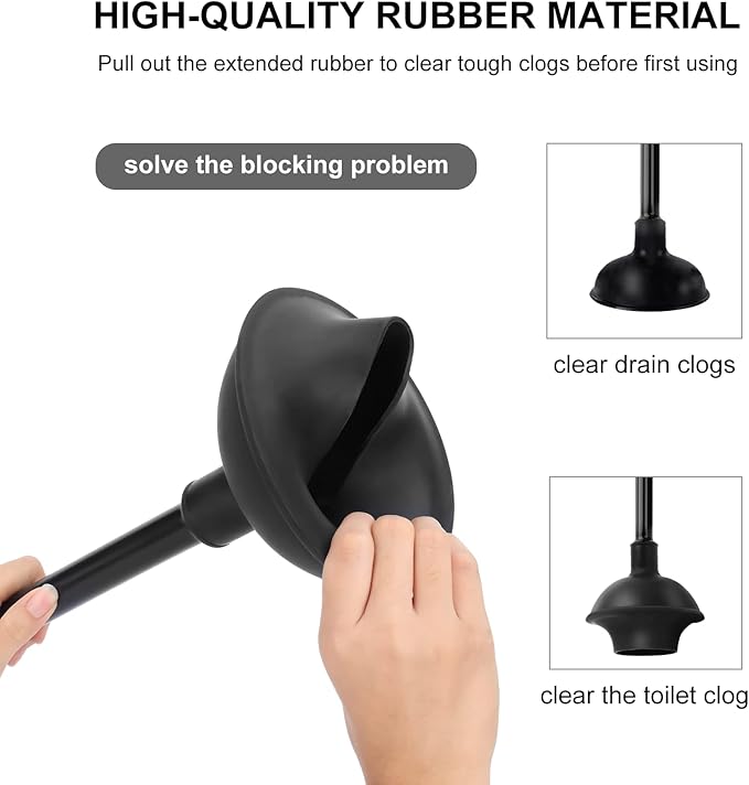 SetSail Toilet Brush and Plunger Set, Toilet Plungers - Image 3