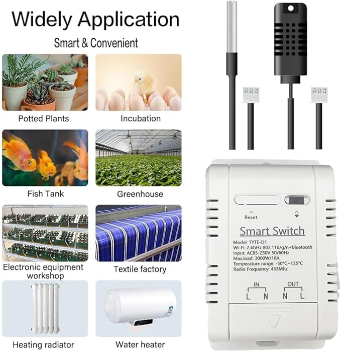 WiFi Temp-Humidity Controller Sensor Module Wireless Remote Control - Image 2