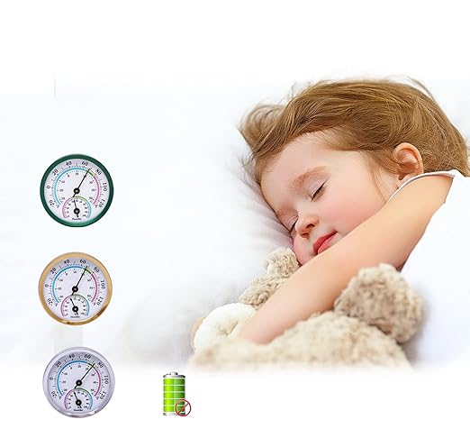 Mini Indoor Thermometer Hygrometer Analog 2 in 1 Temperature Humidity Monitor - Image 4