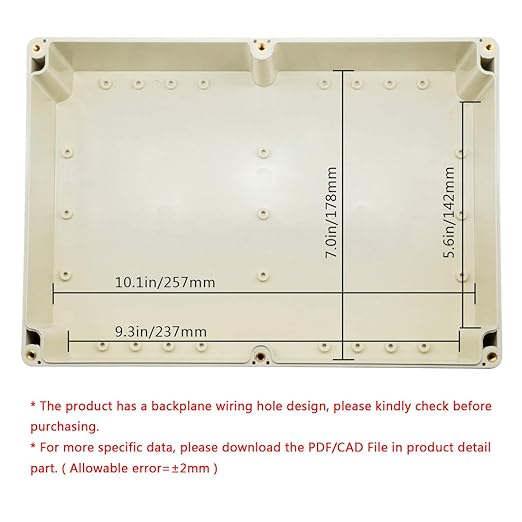LeMotech Waterproof Dustproof IP65 ABS Plastic Junction Box Universal Electric - Image 5