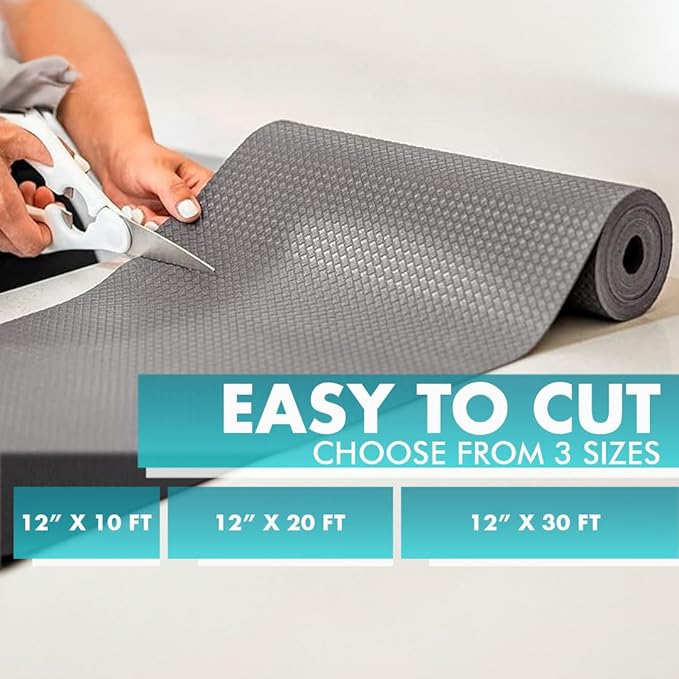 Shelf Liner, Drawer Liner & Kitchen Cabinet Liner – Thick, Waterproof Rubber – - Image 4