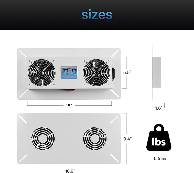 240 CFM Crawlspace Vent Fan, - Image 2