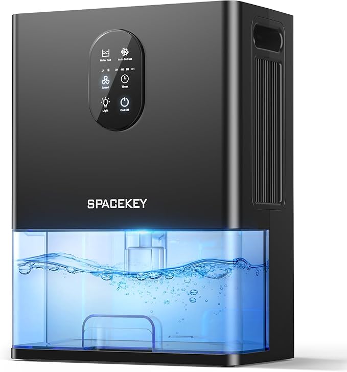Dehumidifier, 106 OZ Water Tank Dehumidifiers by SpacekeyDirect