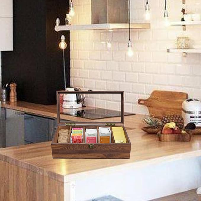 Wall Mounted Wooden Collectible Display Case 5 Shelf Display Storage - Image 2