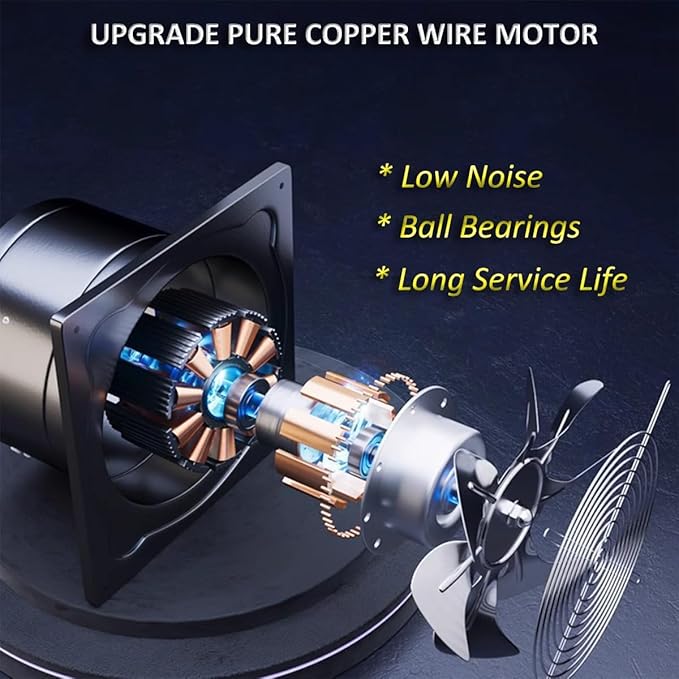 6 inch Exhaust Fan Metal Iron Ventilation Extractor, Silence - Image 6