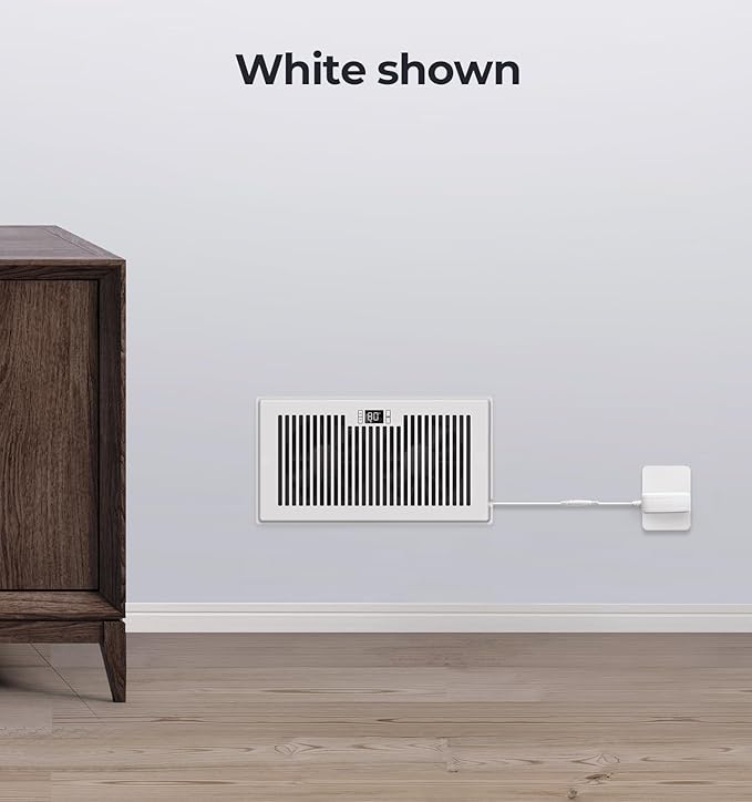 Quiet Register Booster Fan Fits 6" x 12" Register Holes, 10-Speed Smart Heating - Image 7