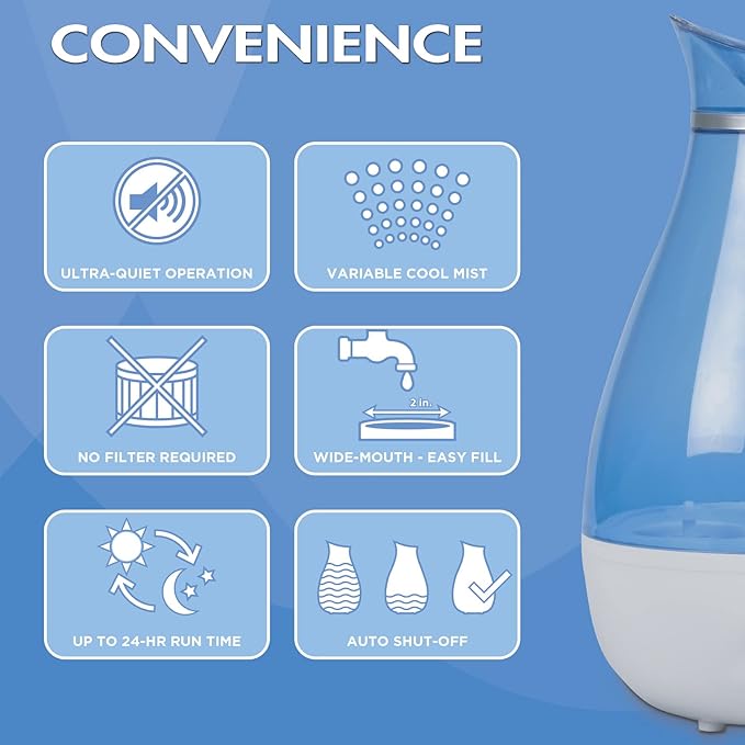 HealthWise Cool Mist Ultrasonic Humidifier | - Image 7