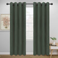 Easy-Going Blackout Curtains for Bedroom, Solid Thermal Insulated Grommet and by Easy-Going
