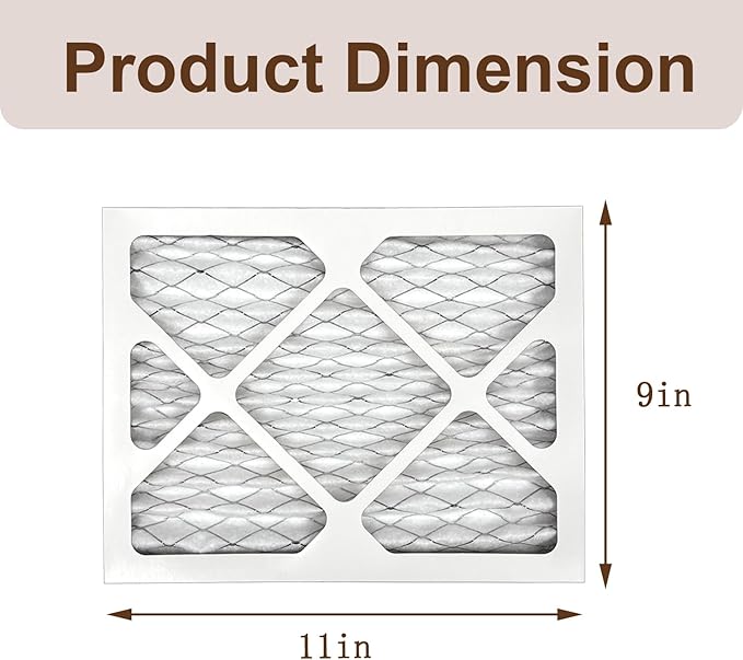4 Pack 9 x 11 x 1 MERV 13 Replacement Dehumidifier Filters, Compatible - Image 4