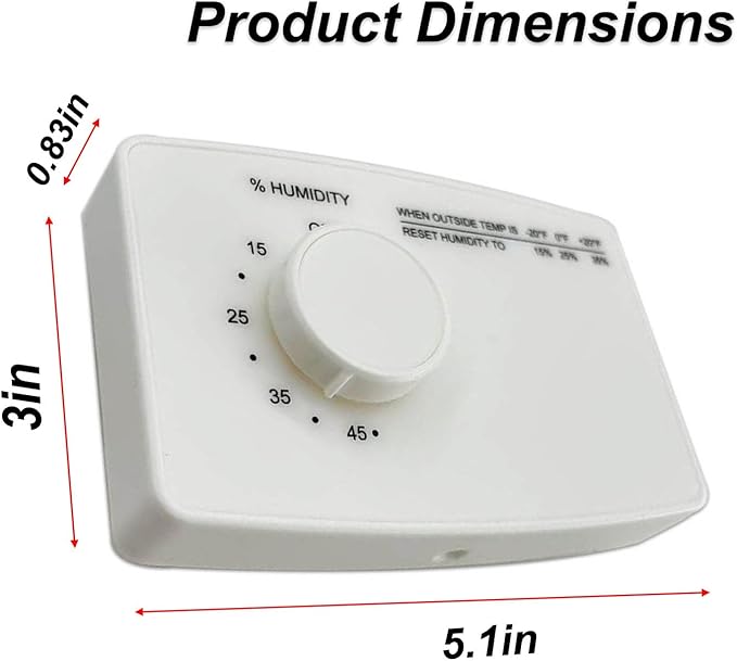 4655 Manual Digital Humidifier 24V AC Control Switch Replacement - Image 3