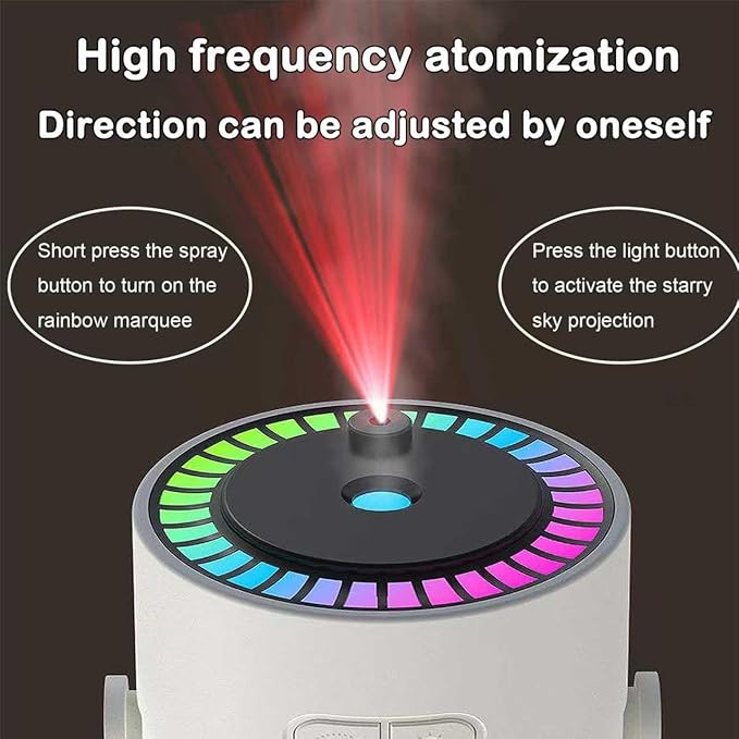 Portable Starry Sky Projection Humidifier, USB Mini Humidifier, 360° Rotating - Image 7