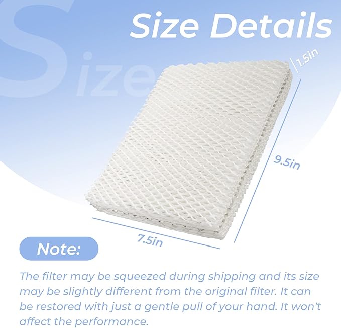 ANTOBLE 4 Pack MD1-0002 Replacement Humidifier Wick Humidifier Filters - Image 6