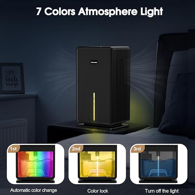 Dehumidifiers for Home, Upgraded 101OZ Dehumidifier, Quiet Dehumidifier for - Image 6