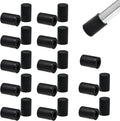 25 Pcs 5/32" Round Chair Leg Tips Caps, Silicone Rubber Furniture Leg Floor by BOPOREAE