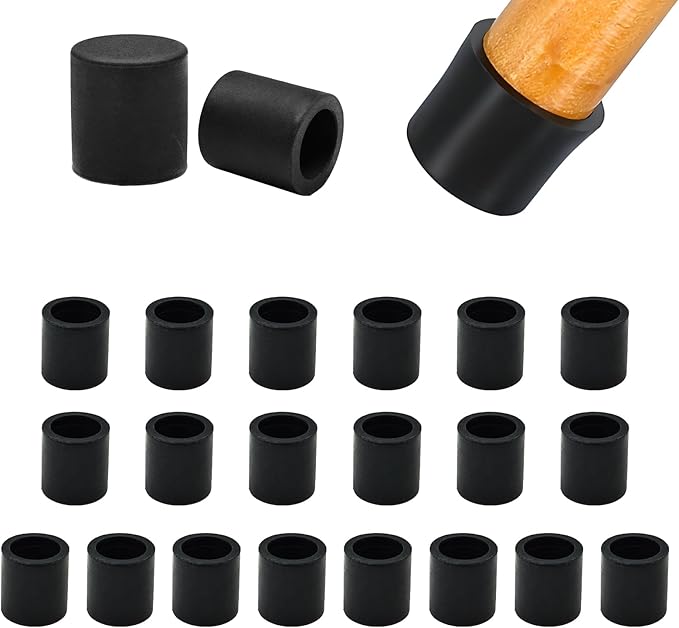 1/2" Silicone Chair Leg Floor Protectors, Rubber Chair Leg Caps, Non-Slip by EASYEAH