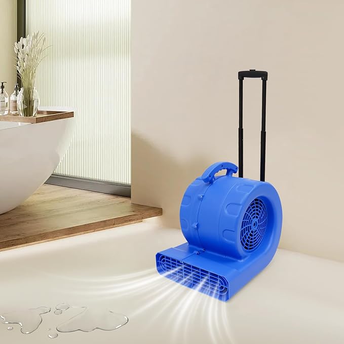 1HP Equivalent 750W Floor Blower Dryer, All-Copper Motor & 3 Adjustable Angles - Image 6