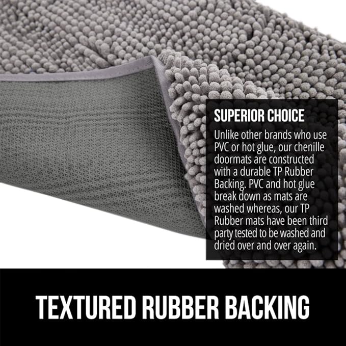 GORILLA GRIP SOAKSTOPPER Dog Door Mat, 36x24 Machine Washable Rug Absorbent - Image 5
