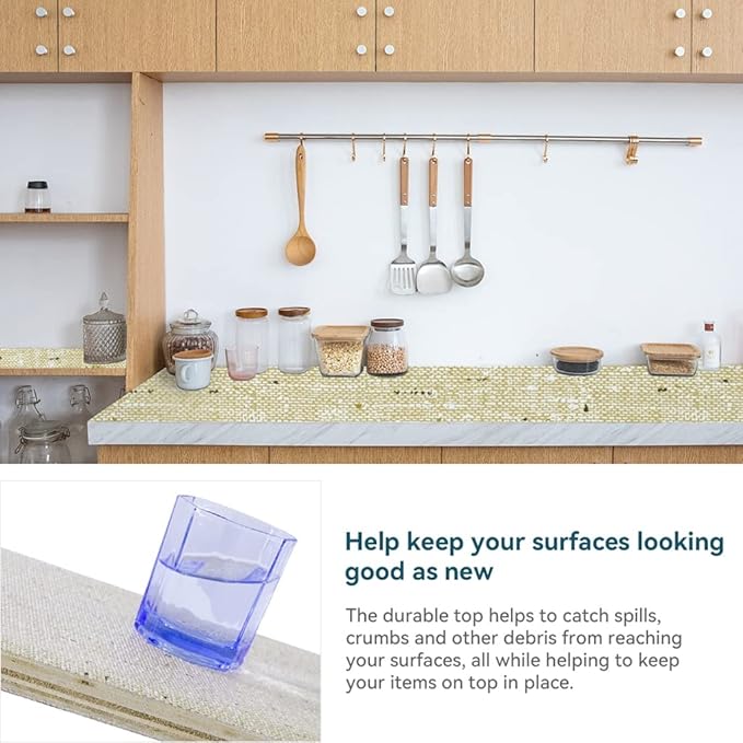 Shelf Liner 18" W x 96" L Cabinet Liners Non Adhesive, Drawer Liners Non Slip - Image 3