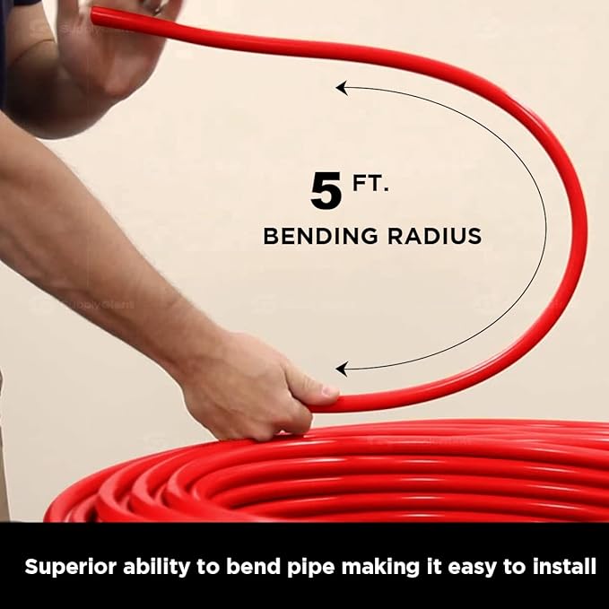 Supply Giant Oxygen Barrier PEX-B Pipe 1/2 Inch x 1200 Feet Coil, Non-Potable - Image 5