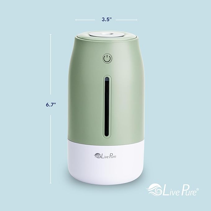 LivePure Cool Mist Humidifiers for Bedroom. Small Humidifier for Babies - Image 3