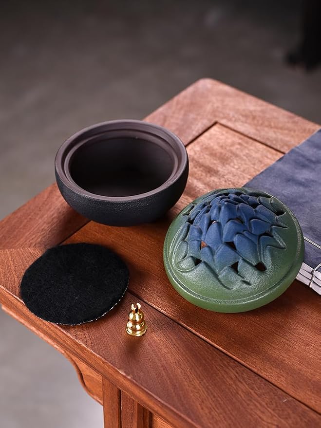 Waterfall Censer Ceramic Incense Burner Indoor Incense Agarwood Sandalwood Box - Image 5