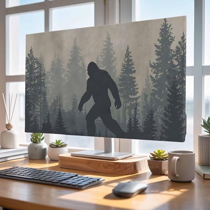 Wildman Gorilla Forest Silhouette Indoor TV Cover, Elastic TV Screen Protector - Image 5