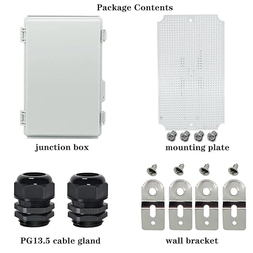 Zulkit Junction Box, IP67 Waterproof Electrical Box Hinged Cover Stainless - Image 6