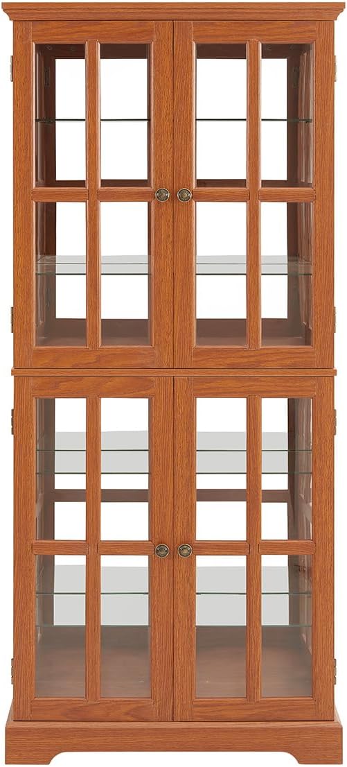 Lighted Glass Curio Cabinet - Image 7