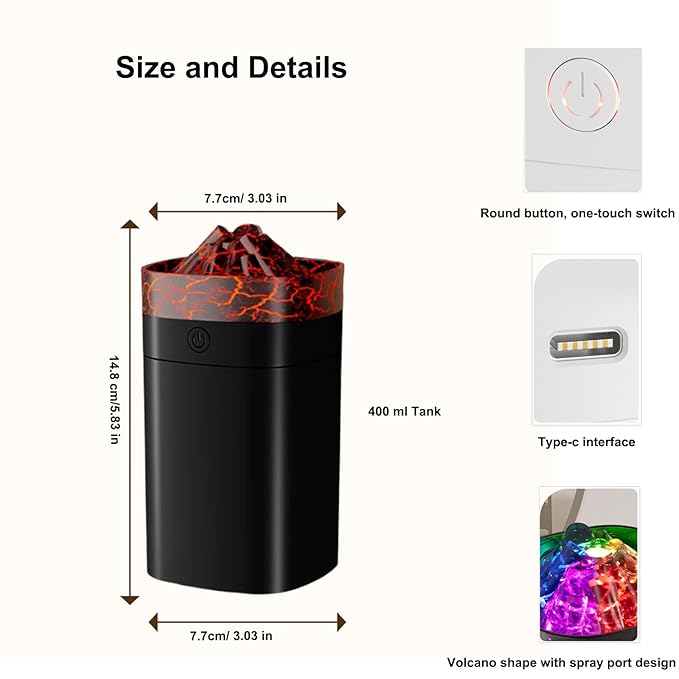 FULLBELL Cool Mist Humidifier, 10-20 Hours Runtime, 7 Color Lights, 2 Modes - Image 7