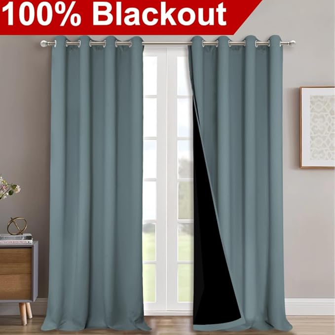 NICETOWN 100% Blackout Curtains - Image 2