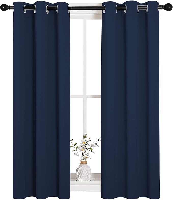NICETOWN Blackout Draperies Curtains, 1 Pair, 29 x 40 Inch, All Season Thermal - Image 2