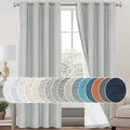 PrinceDeco Linen Blackout Curtains 84 Inches Long 100% Completely Blackout by PrinceDeco