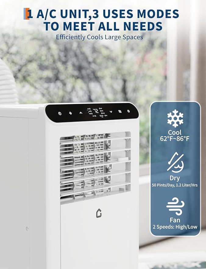 GarveeLife Powerful 10, 000 BTU Portable Air Conditioner - Image 6