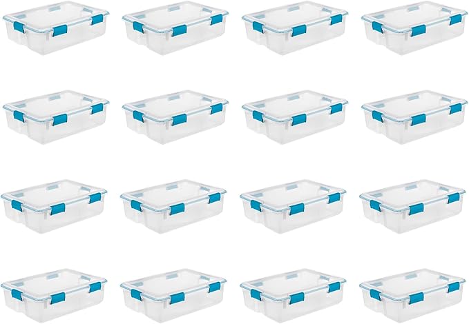 Sterilite 16-Pack Gasket Box, Weather-Resistant Storage Bins - Image 8