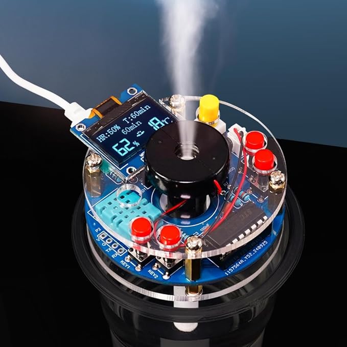 STEM Electronic DIY Kit Humidifier Soldering Project Kit, Temperature OLED by TKXEC