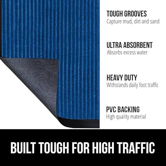 GORILLA GRIP Waterproof Traffic Guard Door Mat, Heavy Duty Entryway Mats - Image 2