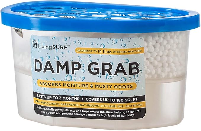 Damp Grab Closet Dehumidifier, Moisture Control, Fragrance Free, 14 oz. by FoxValleyTradersFamilyofBrands