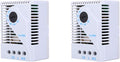 2PCS Mechanical Humidity Controller 35mm DIN Rail Hygrostat Fan Heater by Walfront