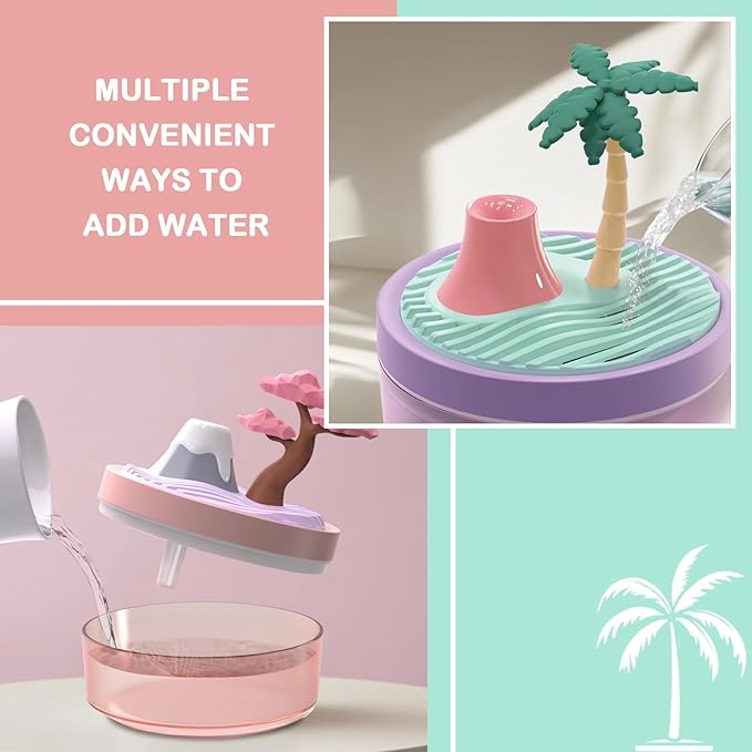 Cute Mini Humidifier 320mL Cool Mist Humidifie mute - Image 4