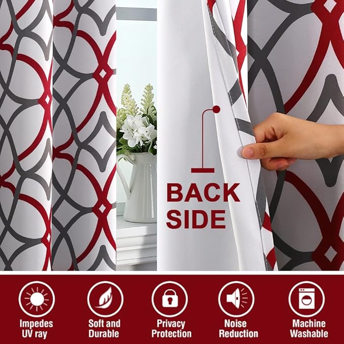 H.VERSAILTEX Blackout Curtains 96 inch Length 2 Panels Set Thermal Curtains & - Image 4