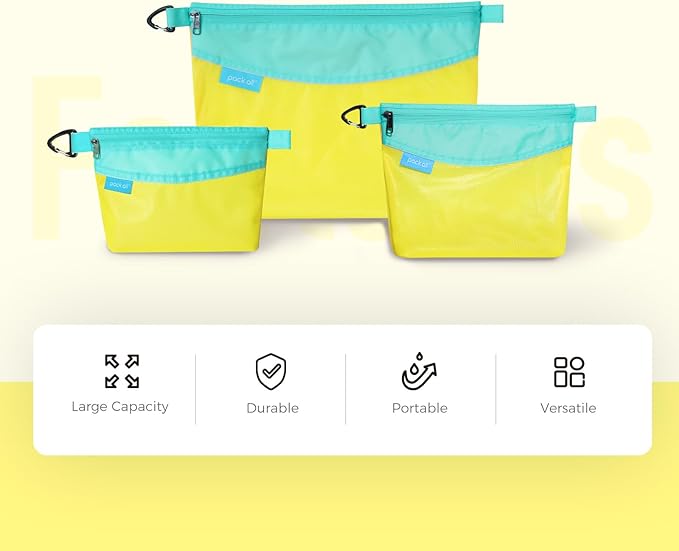 pack all Water-resistant Material Zipper Pouch, Mesh Zipper Bag - Image 6