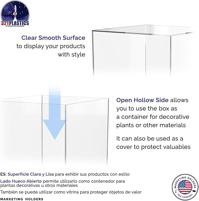 12" x 12" x 16" Clear Acrylic Display Box - Image 5