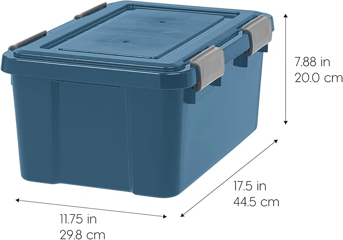 IRIS USA WeatherPro 19 Qt Eco-Friendly Storage Bins - Image 2