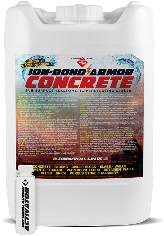 Ion-Bond Armor Industrial Concrete Sealer by RadonSeal