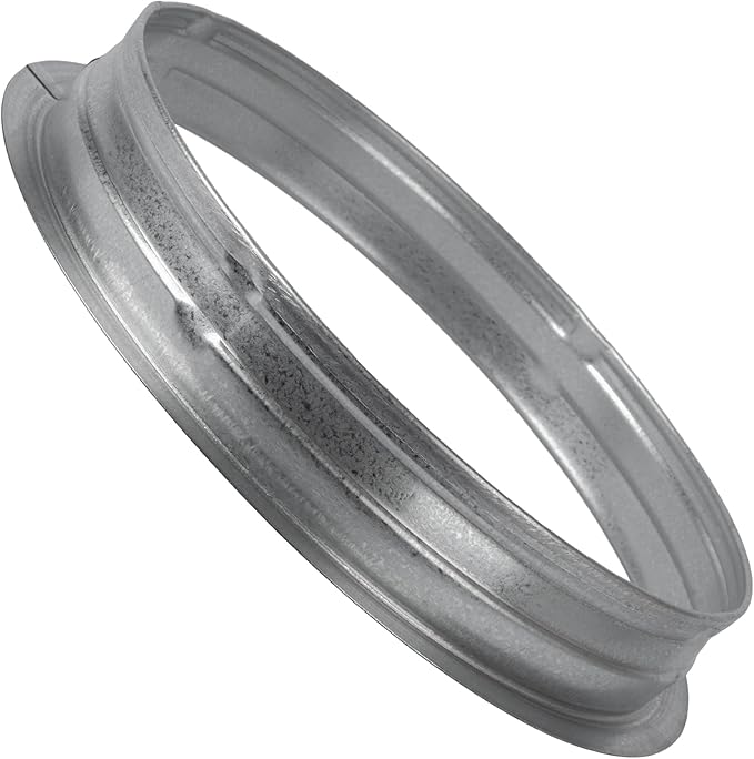Vent Systems 8" Inch Metal Duct Connector Flange – Galvanized Steel Male-Fit by VentSystems