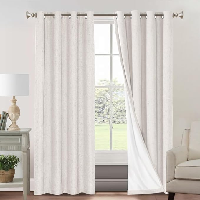 PrinceDeco 100% Blackout Curtains 120 Inches Long by PrinceDeco