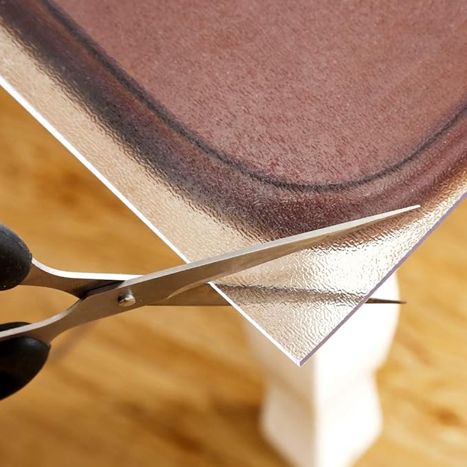 NECAUX Custom 35.4 x 78.7 Inch Clear Table Cover Protector, 1.5mm Thick Wood - Image 8
