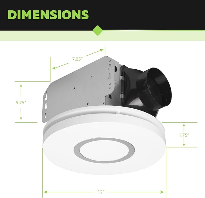 Homewerks 7141-80-CTA Bathroom Fan - Image 4