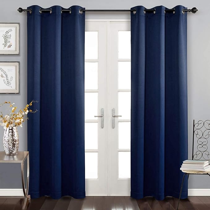 MYSKY HOME Blue Blackout Curtains - Image 2